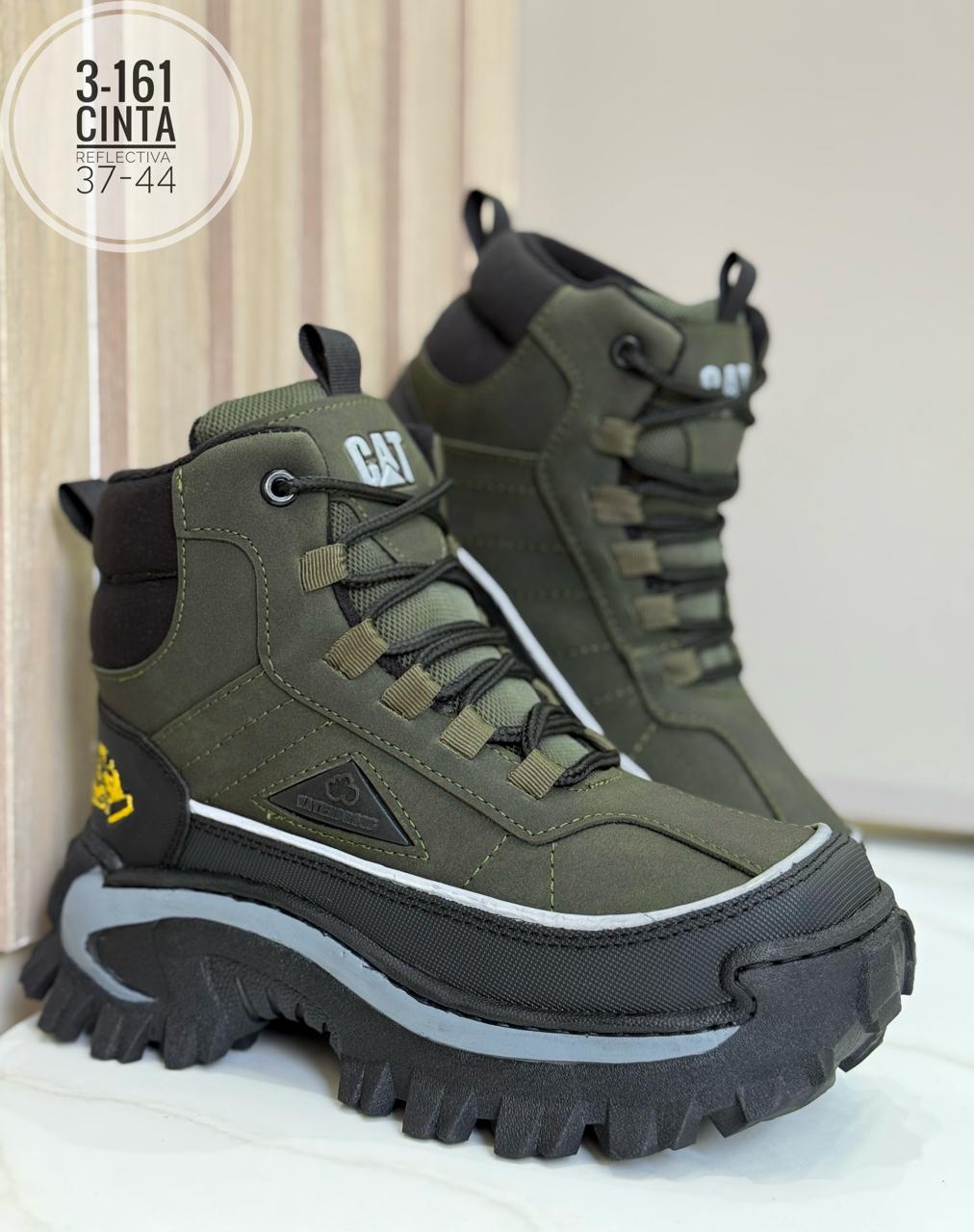 BOTA CATERPILLAR REFLECTIVA REF 05 COLOR VERDE