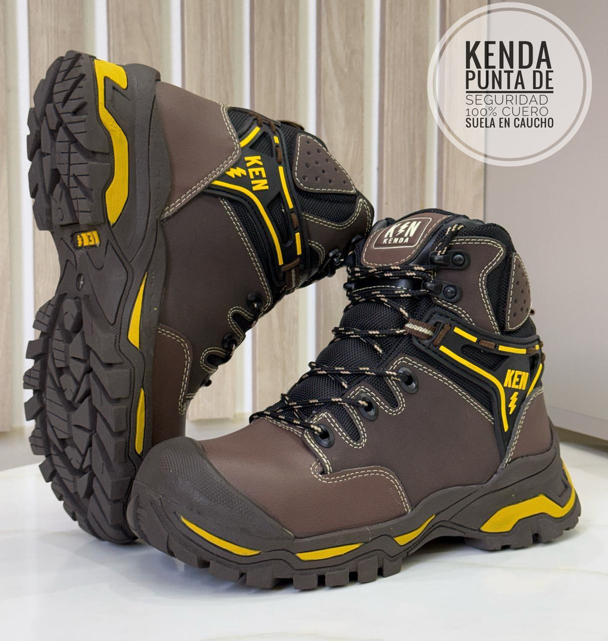 BOTA CUERO PUNTERA DE SEGURIDAD KENDA REF 10