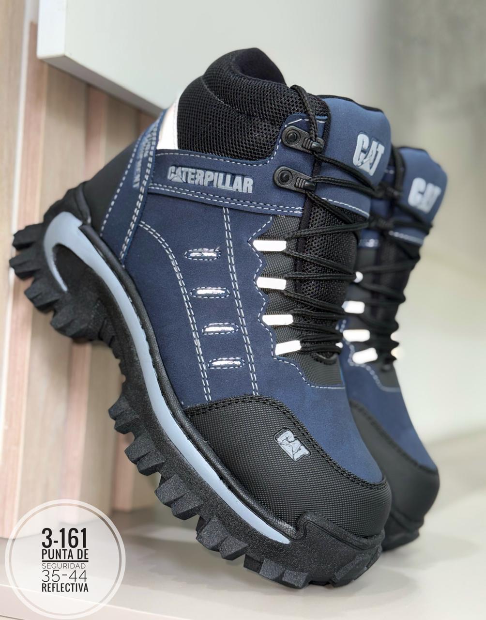 BOTA PUNTERA DE SEGURIDAD CATERPILLAR REF 12 COLOR AZUL
