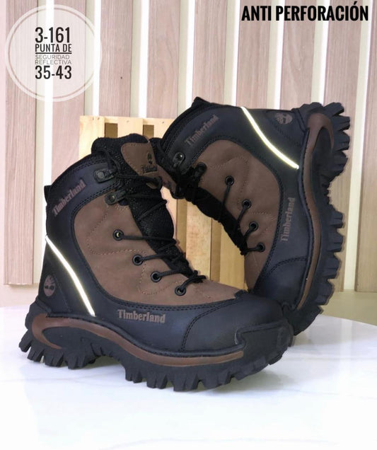BOTA PUNTERA DE SEGURIDAD ANTIPERFORACIÓN TIMBERLAND REF 14 COLOR MARRÓN